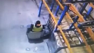 Wypadek na wózku widłowym