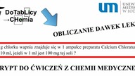 Zadanie 7. 2. 1 Ile g chlorku wapnia znajduje się w 1 ampułce preparatu.  Umed skrypt do ćwiczeń...