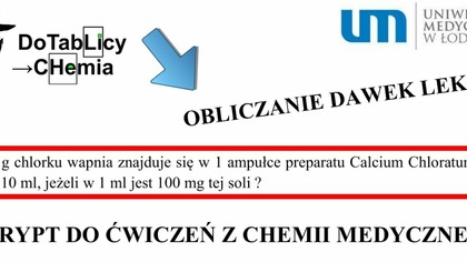 Zadanie 7. 2. 1 Ile g chlorku wapnia znajduje się w 1 ampułce preparatu.  Umed skrypt do ćwiczeń...