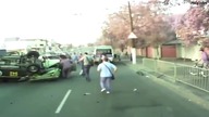 Okropny wypadek samochodowy