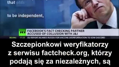 NIEZALEŻNI WERYFIKATORZY OPŁACANI PRZEZ...  PRODUCENTA SZCZEPIONEK