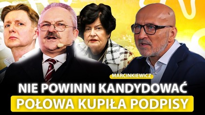 AFERA PRZED WYBORAMI.  MARCINKIEWICZ SZOKUJE: POŁOWA KANDYDATÓW KUPIŁA PODPISY