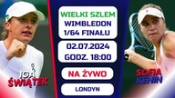 ŚWIĄTEK VS KENIN - WIMBLEDON - 1/64 FINAŁU - NA ŻYWO - 02. 07. 2024r.