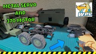 1/16 Scale Car | WPL B 36 Ural - Fully Metal SERVO & 2-Speed Gearbox motor 370 Upgrade | MaxeeRc