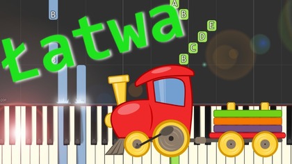  Jedzie pociąg z daleka - Piano Tutorial (łatwa wersja)  NUTY W OPISIE 