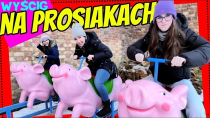 ŚCIGAMY SIĘ NA PROSIAKACH.  Ferie 2025 #fikimikiagatkiimoniki