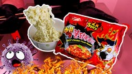 Anti-Coronavirus ASMR - Spiciest Korean Noodles in the WORLD ice cream rolls