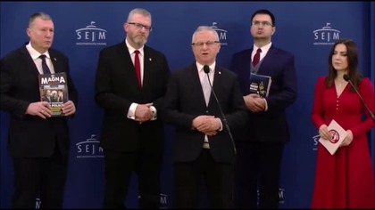 JASNA POLARYZACJA, CZYSTA POSTAWA - KOLEJNI WIERNI OJCZYŹNIE OPUSZCZAJĄ KONFEDERACJĘ mp4 686x432