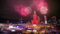 Fajerwerki nad Warszawą podczas 23. finału WOŚP