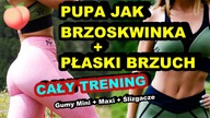  BRAZYLIJSKIE POŚLADKI, PŁASKI BRZUCH - CAŁY TRENING W DOMU