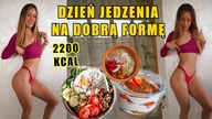 VLOG - DZIEŃ JEDZENIA 2200KCAL/ WYBIELANIE ZĘBÓW/ TRENING