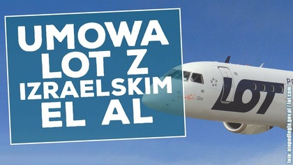 Umowa izraelskich linii EL AL i polskiego LOTu.  Omówienie warunków współpracy