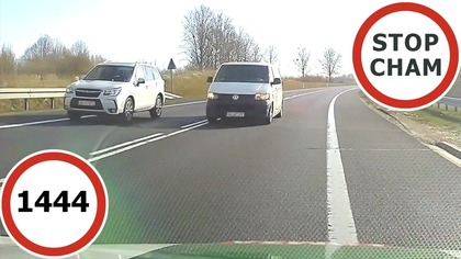 Stop Cham #1444 - Niebezpieczne i chamskie sytuacje na drogach