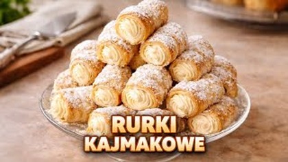  Rurki z ciasta francuskiego z kremem kajmakowym  HIT, który zrobisz w 15 minut! 
