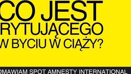 Omawiam spot Amnesty International