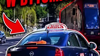 Tramwaj był blisko Kierowca chyba go nie widział  #shorts #wypadek #tramwaj #bytom