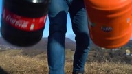 Experiment: Coca Cola & Fanta VS Giant Balloons of Mentos.  Super Reaction!