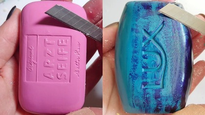 Soap Carving ASMR Relaxing Sounds no talking Satisfying ASMR Video