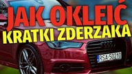 Oklejanie samochodu folią: DECHROMING (How to wrap AUDI A6 bumper) Kratki radarów / atrapy zderzaka