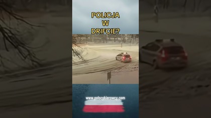 Policja w driftcie na rondzie?! Tego się nie spodziewasz#policja #drift #rondo #akcja #ciekawostka