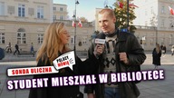 Student przez aferę akademikową koczował w bibliotece.  Pufy też wygodne