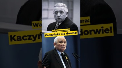 Wałęsa do Leppera: Kaczyński Cię dorwie! #Lepper #Kaczyński #polityka