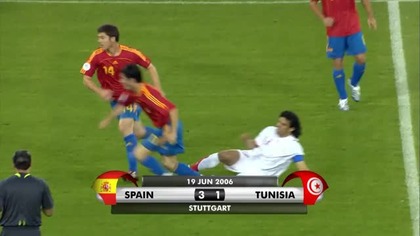 MŚ Niemcy 2006 - Hiszpania-Tunezja 3:1 (19. 06. 2006)