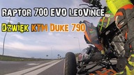Raptor 700 EVO LeoVince - Dźwięk KTM Duke 790 - Szybka jazda! #atv #quad #atvriders