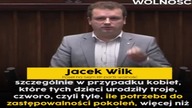 Jacek Wilk (partia Wolność) - PiS chce imigrant&oacute;w aby naprawić problem demograficzny w Polsce