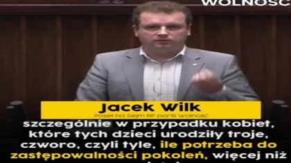 Jacek Wilk (partia Wolność) - PiS chce imigrant&oacute;w aby naprawić problem demograficzny w Polsce