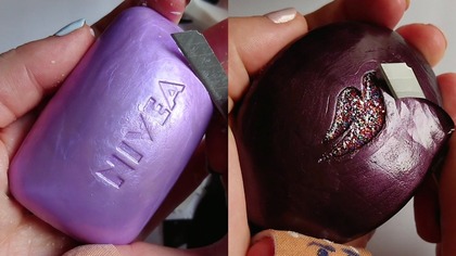 Soap Carving ASMR Relaxing Sounds no talking Satisfying ASMR Video