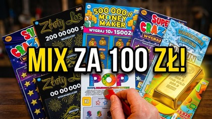 Zdrapki Lotto  Mix za stówkę  Klasycznie coś się nazbierało 