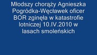 Agnieszka Węcławek - zamordowana w JAK 40 w dniu 8 kwietnia 2010 r. Towarzyszyła prezydentowi w drod