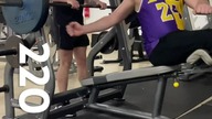 220 pound na Na ławce ujemnej trening pięć na pięć 100 kg #gymmotivation #deutschland #polska