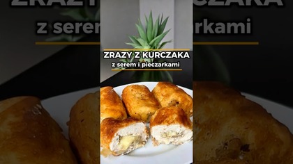 Zrazy z kurczaka z farszem serowo-pieczarkowym  Szybki i pyszny obiad! #kurczak #shorts #obiad