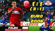 Turcja 1:1 Chorwacja (3:1) 1/4 Euro 2008, skrót meczu, Polski komentarz HD