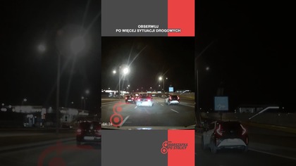 Pośpiech czy brak wyobraźni? #warszawa #mustang #dashcam #kierowca