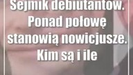 Sejmik debiutantów.  Ponad połowę stanowią nowicjusze.  Kim są i ile zdobyli głosów?