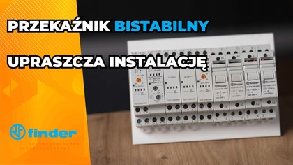 Przekaźniki bistabilne Finder  prostsze sterowanie oświetleniem i niższy pobór energii