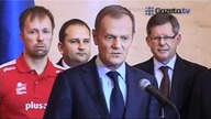 Siatkarze na śniadaniu u premiera. Gruszka walczy z mikrofonem