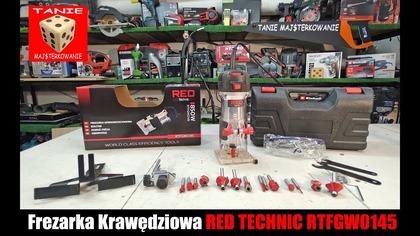 Warsztatowa Klasyka czyli Górnowrzecionowa Frezarka Krawędziowa RED TECHNIC RTFGW0145
