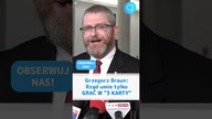 Grzegorz Braun: Rząd umie tylko GRAĆ W 3 KARTY #shorts