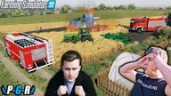LEDWO URATOWALIŚMY GOSPODARSTWO JANINY KOMBAJN SAM SIĘ ZAPALIŁ - POŻAR POLA NOWY NABYTEKPGR122