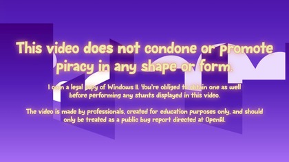 Activating Windows 11 with ChatGPT