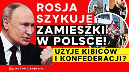W sobotę w całej Polsce odbyły się protesty o charakterze antyimigranckim i antyukraińskim. Przypadkowo  choć trudno w to uwierzyć  nie miały one charakteru antyrosyjskiego. Czyżby Rosjanie już rok temu wykorzystali polskich pseudokibiców do pobicia białoruskiego opozycjonisty na Litwie? Czy tym razem Kreml zamierza posłużyć się Konfederacją i chuliganami stadionowymi, by wywołać zamieszki w Polsce?
Dziś porozmawiamy również o piątce Giertycha oraz o planach Szymona Hołowni. 

#putin #kibole #IPPTVNaŻywo

 Napisz: kontakt@idzpodprad.pl 
 Zadzwoń: 536 813 435
 Bądź na bieżąco: http://idzpodprad.pl
 Wesprzyj: https://idzpodprad.pl/wsparcie
 Kup nam kawę: https://buycoffee.to/idzpodpradtv

Zacznij wspierać ten kanał, a dostaniesz te bonusy:
https://www.youtube.com/channel/UCUZ9x49ZuhZt1QVJafMy5rA/join