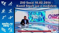 Złoty medal już na szyi Kamila Stocha (10. 02. 2014)