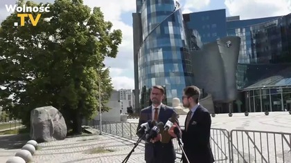 KONFEDERACJA POD SIEDZIBĄ TVP WS.  DZISIEJSZEJ DEBATY PREZYDENCKIEJ!