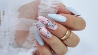 mint leaves spring nails art tutorial /Elisium Nails