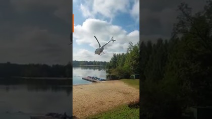 Helikopter z kamerą termowizyjną nad Jaworznem kontrolował sieci