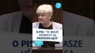 (subskrybuj) MOCNO O PIS: Te wasze uśmiechy są przerażające - Małgorzata Pępek #shorts